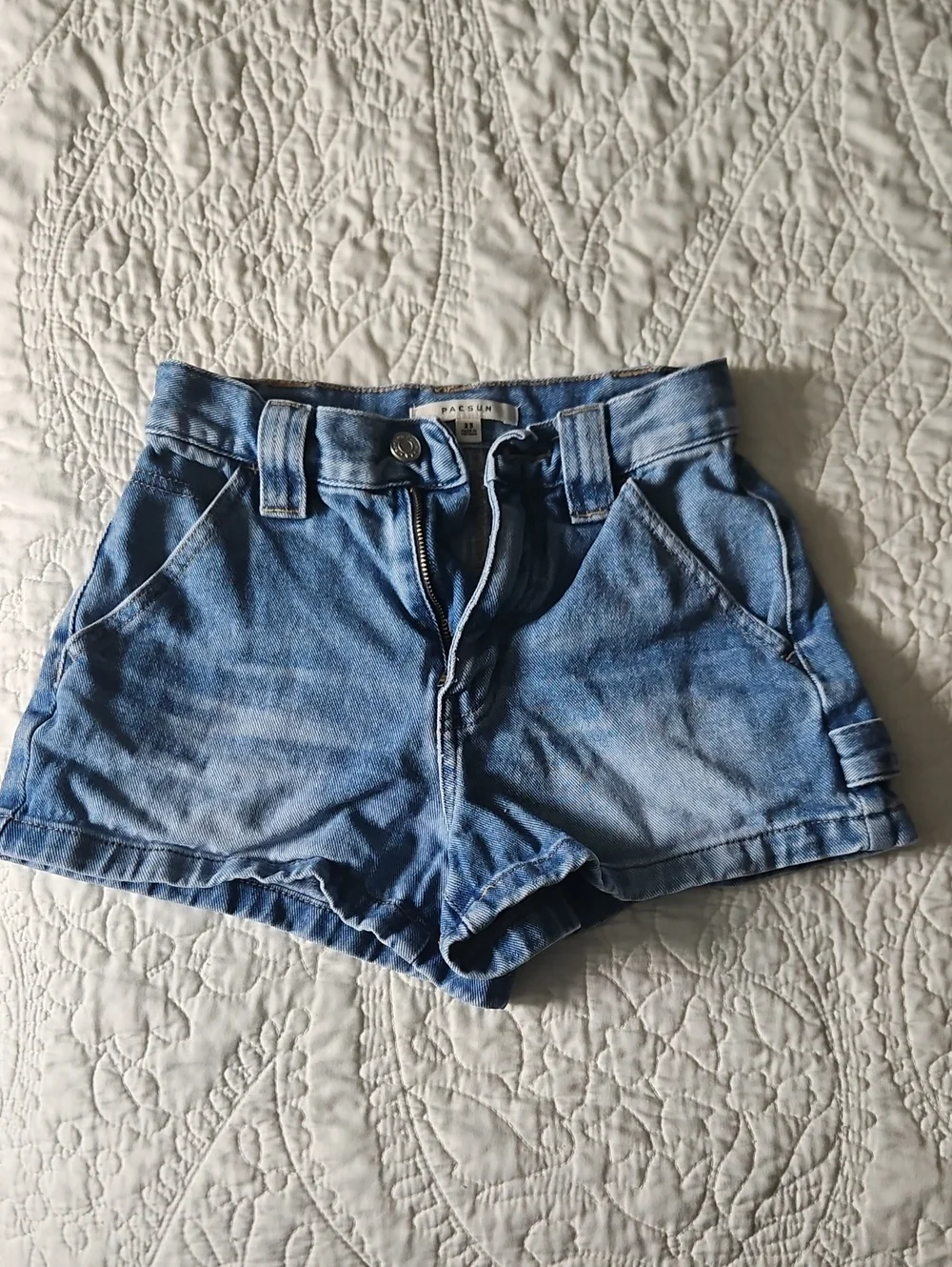 PacSun Women's Medium Blue High-Rise Denim Shorts
